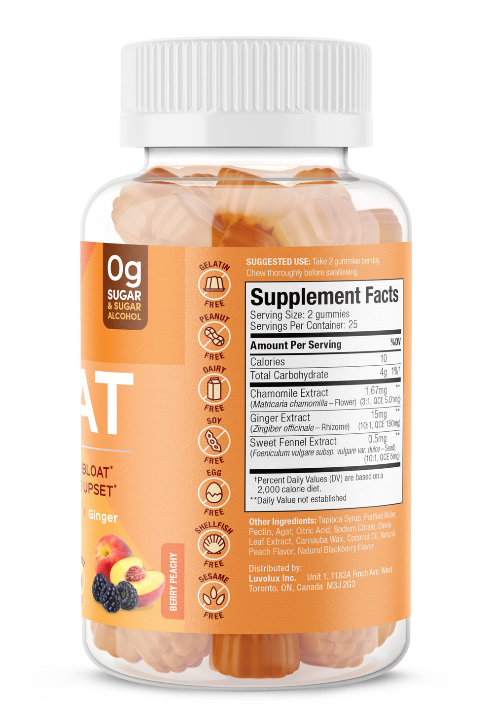 Outer packaging for SUKU Vitamins Debloat