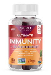 SUKU Vitamins Ultimate Immunity Gummies packaging and bottle