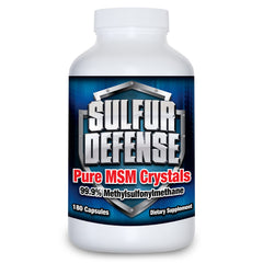 Sulfur Defense Opti-MSM bottle front label