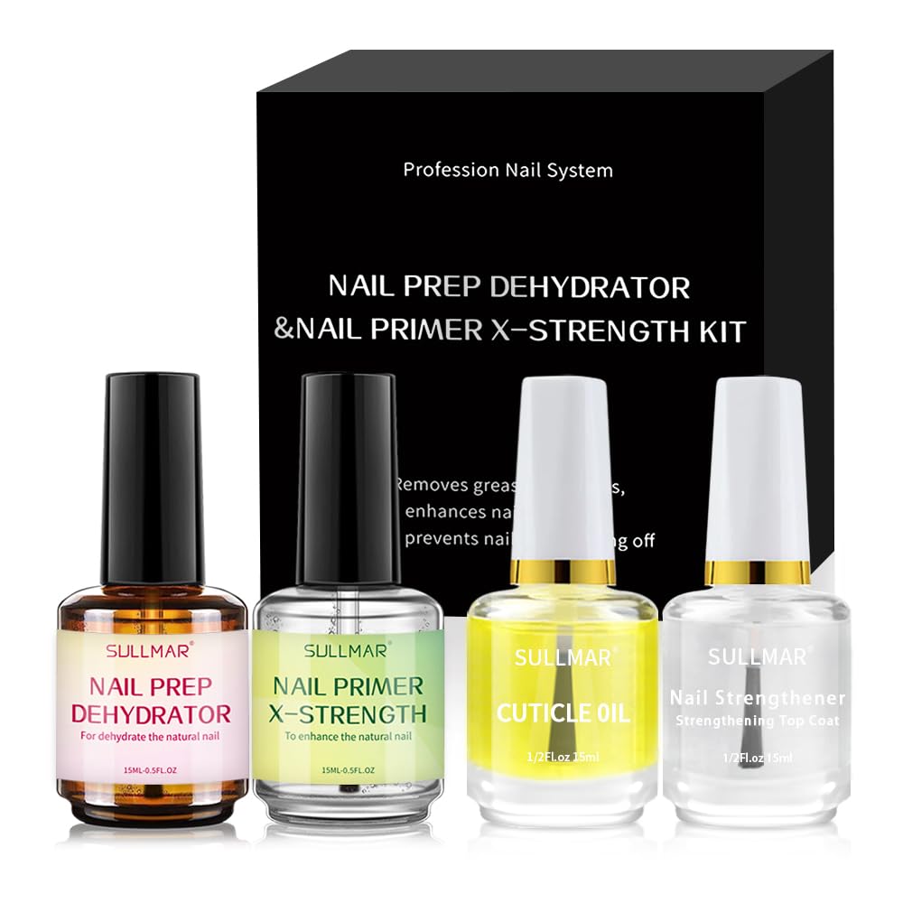 SULLMAR Dehydrator bottle pour cleans the nail surface for better adhesion.