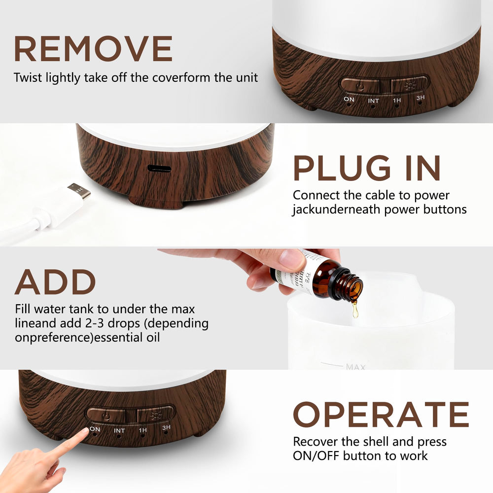 SUMAMAVIA wood-grain base diffuser highlighted for stylish home decor