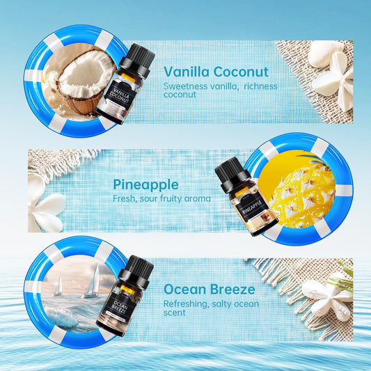 Pineapple-scented essential oil bottle from the set