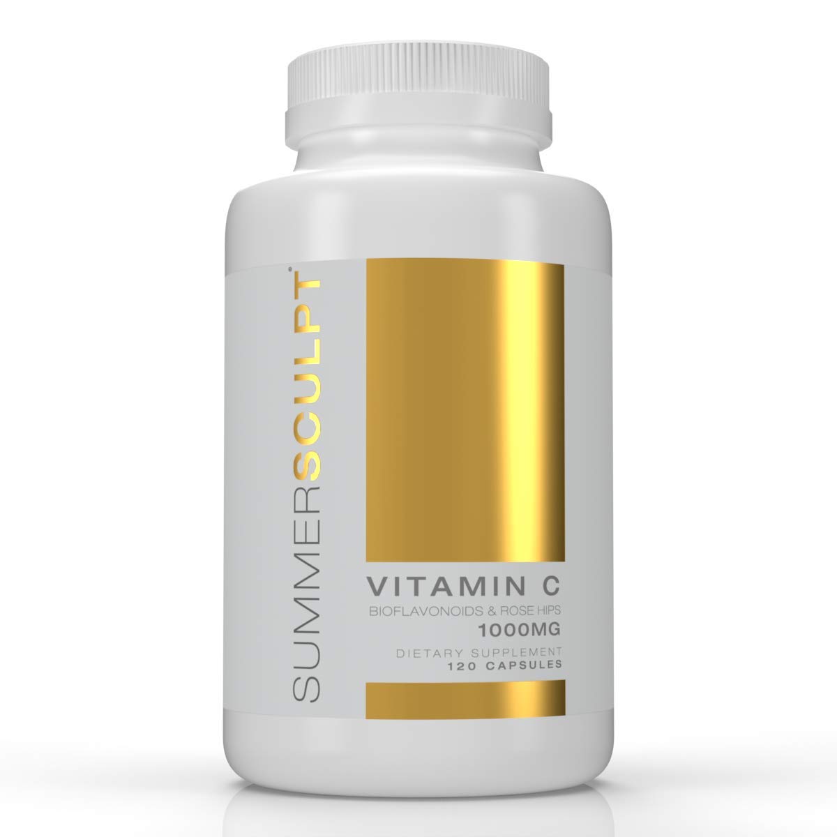 SummerSculpt Vitamin C 1000 mg bottle with Rose Hips and Citrus Bioflavonoids label