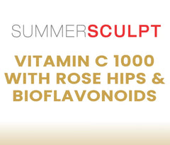 Nutrition facts panel highlighting buffered non-acidic Vitamin C