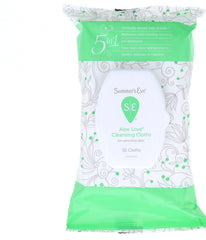 Summer's Eve Aloe Love wipes micellar-water formula for gentle cleansing.