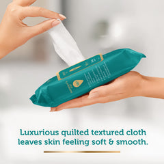Summer's Eve Spa Calming Chamomile wipes plant-based fibers for gentle daily cleansing