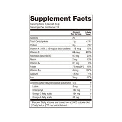 Serving suggestion showing Sun Chlorella Powder mixed into a beverage