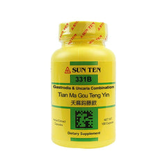 Sun Ten Gastrodia & Uncaria Combination Capsules bottle (Tian Ma Gou Teng Yin)