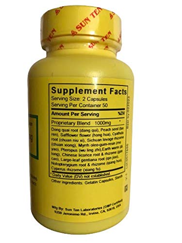 Sun Ten Shen Tong Zhu Yu Tang 243B 身痛逐瘀湯 capsules close-up
