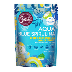 Suncore Foods Organic Aqua Blue Spirulina Powder 2 oz bag
