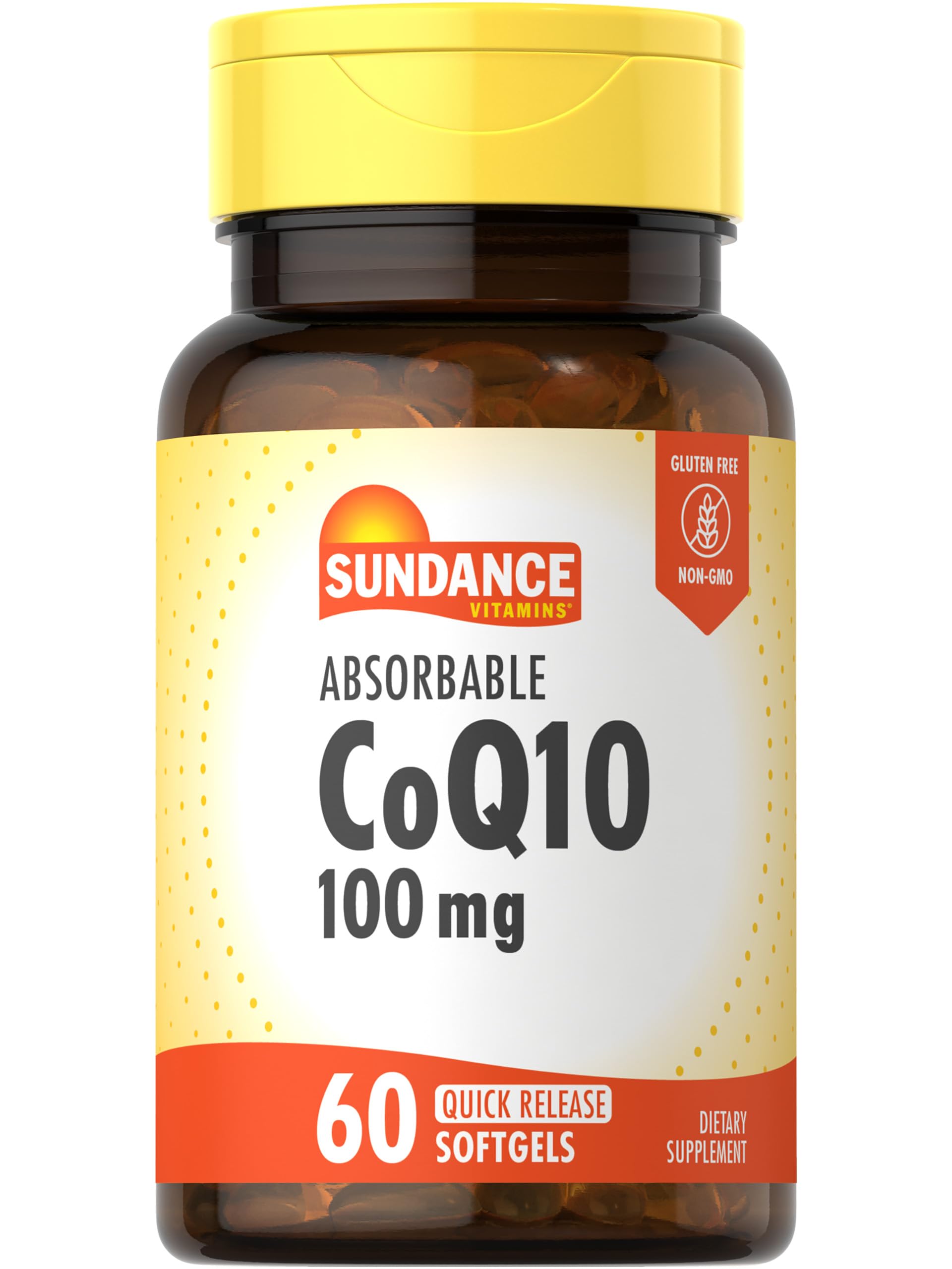 Sundance CoQ10 100mg Softgels bottle front view