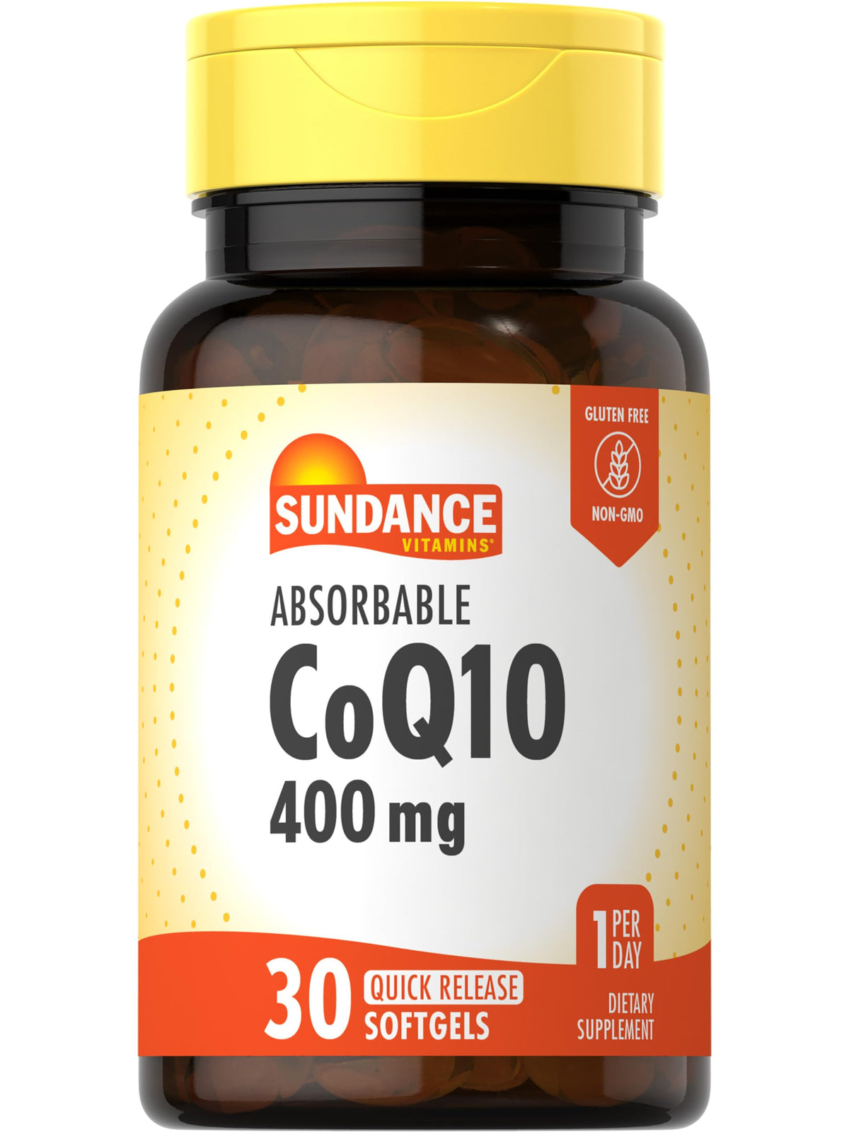 Sundance CoQ10 400 mg bottle with label