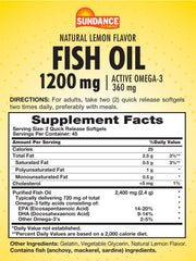 Close-up of lemon-flavored fish oil softgels