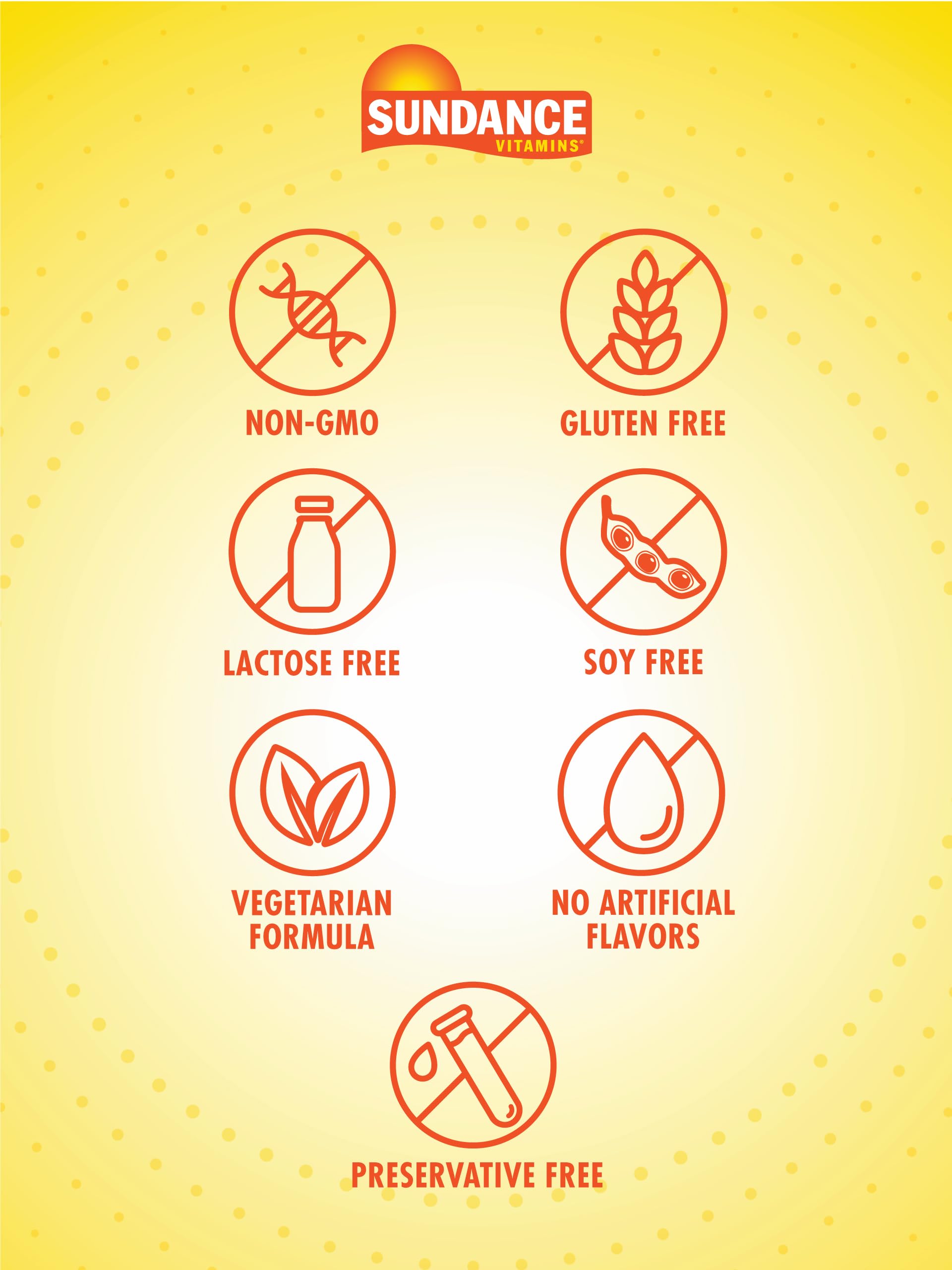 Non-GMO vegetarian label for Sundance Melatonin 3mg fast dissolve