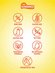 Non-GMO vegetarian label for Sundance Melatonin 3mg fast dissolve