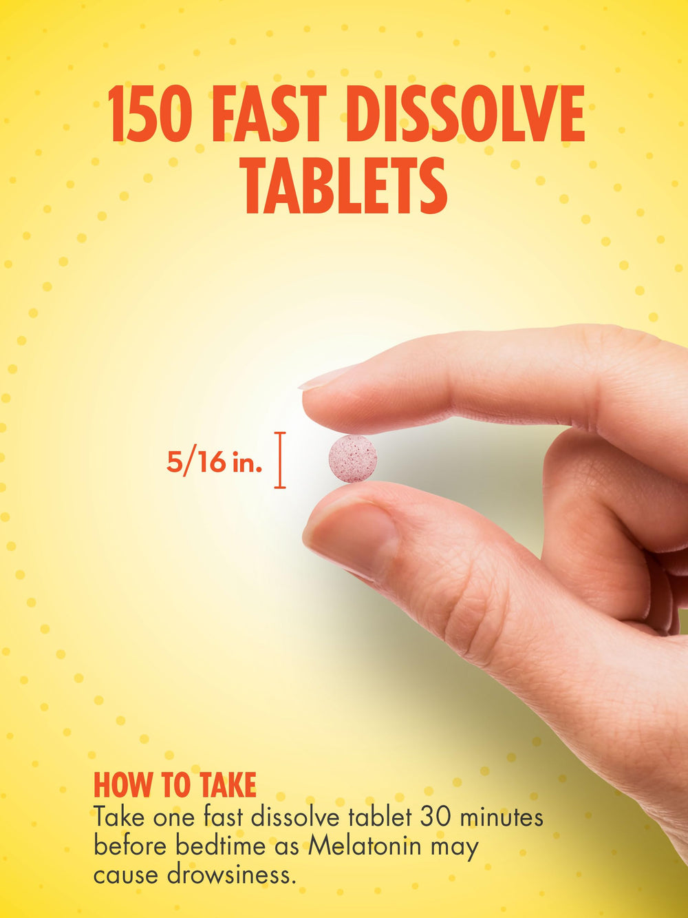 Bottle label for Sundance Melatonin fast dissolve 3 mg