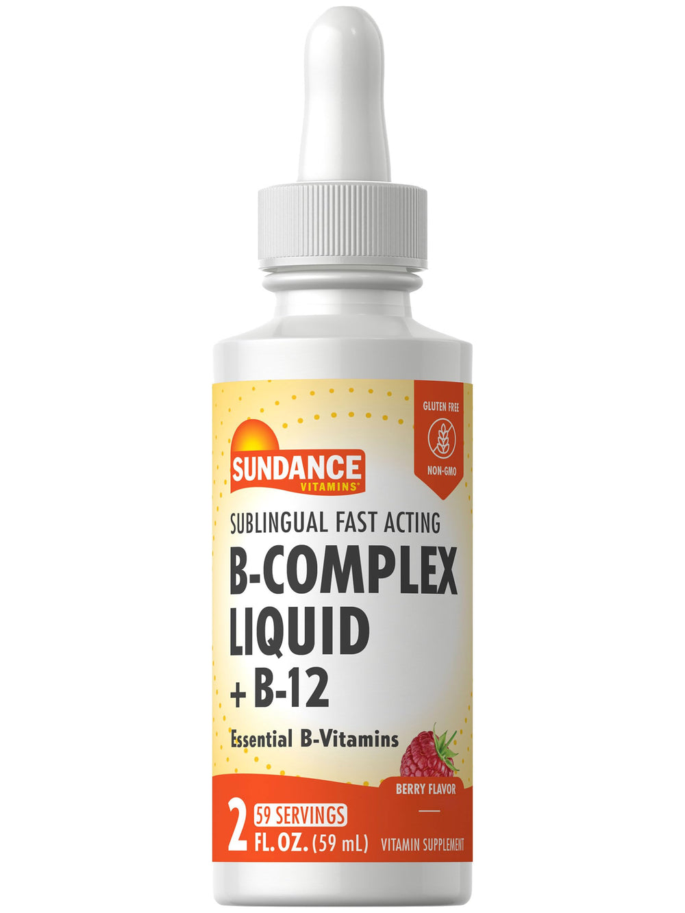 Sundance Sublingual Vitamin B Complex Berry flavor 2 oz bottle