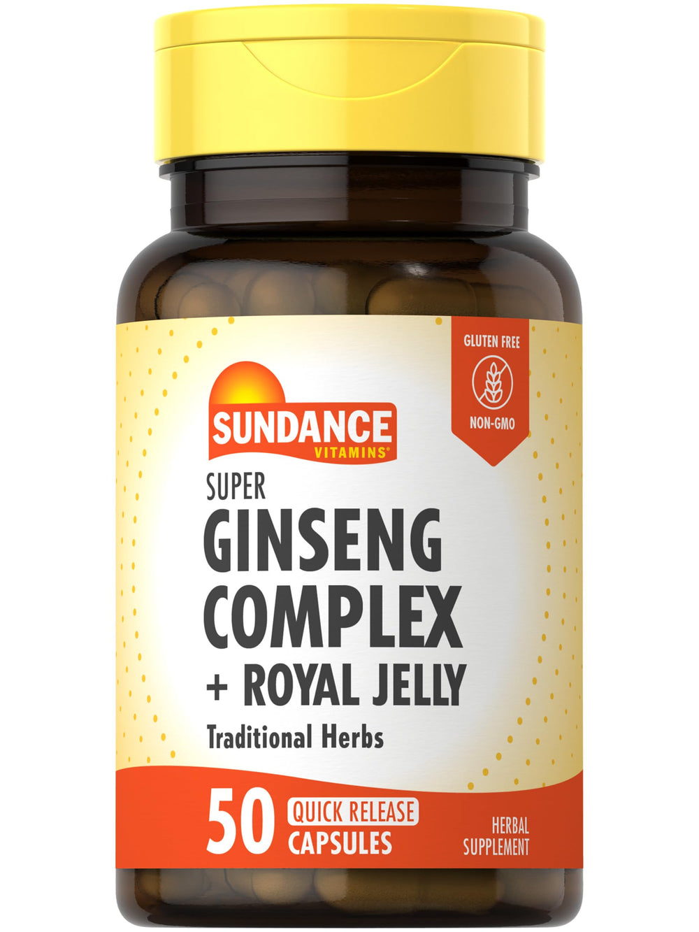 Sundance Super Ginseng Complex bottle with Royal Jelly label