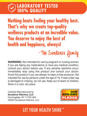 Sundance vitamins product packaging with Non-GMO and Gluten Free badge