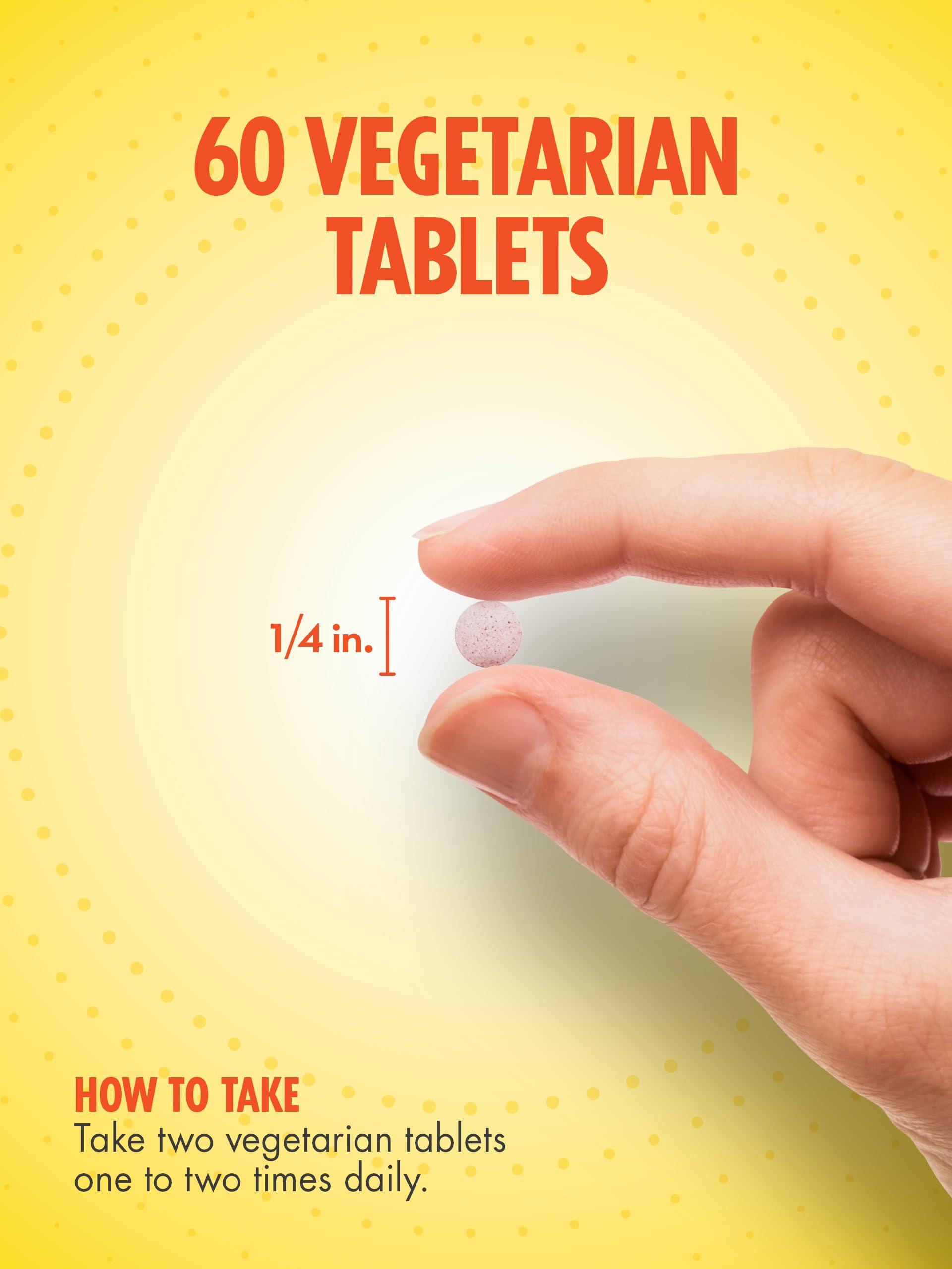 Packaging highlighting Vegetarian and Non-GMO claims