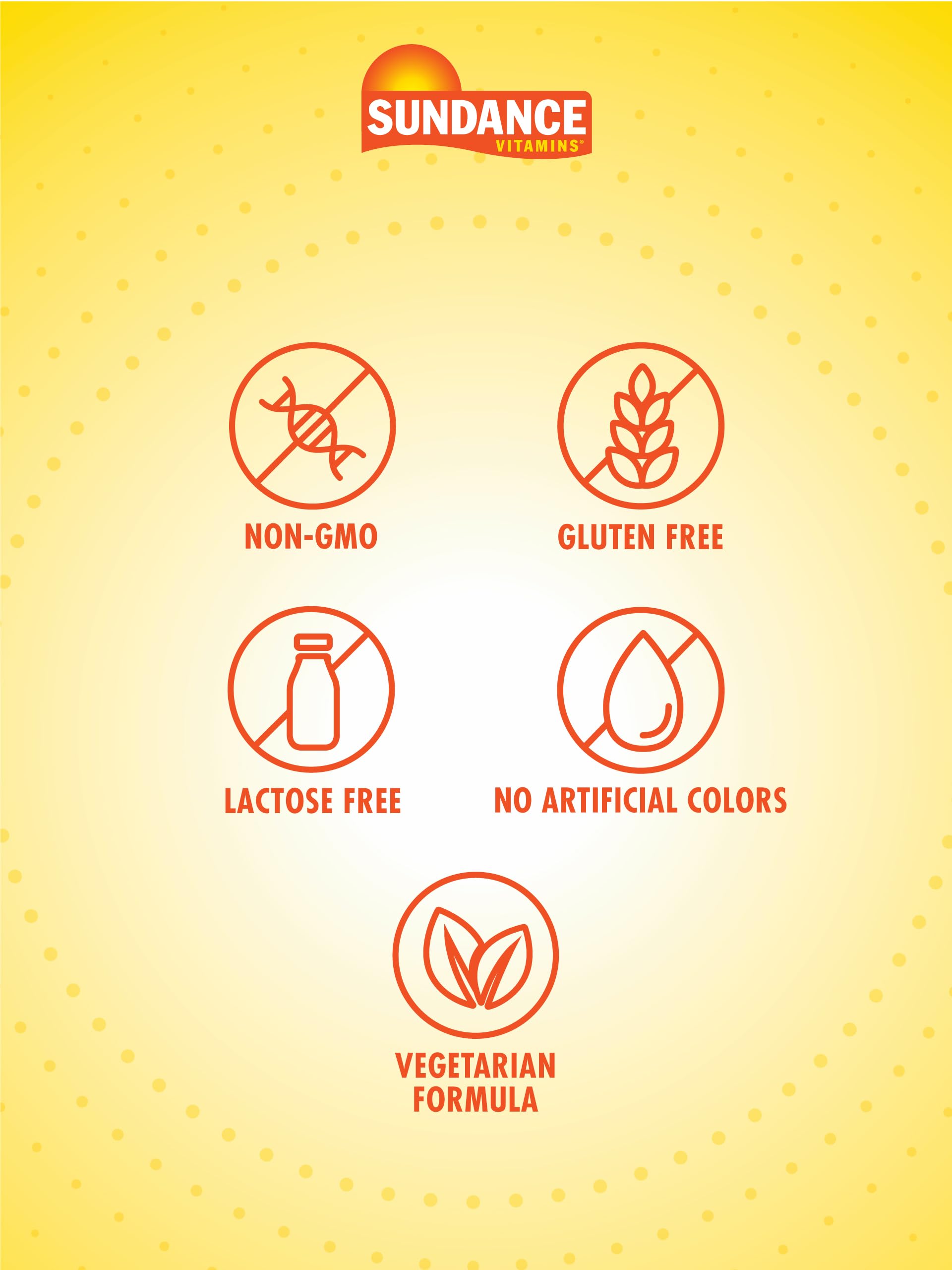 Vitamin B Complex ingredients label for Sundance product