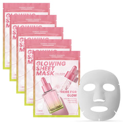 Sunday Essence Collagen Mask pack shot highlighting vegan formula for sensitive skin.