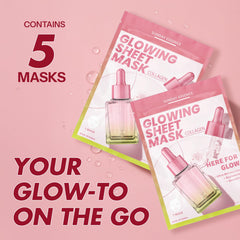 Sunday Essence Collagen Mask serum close-up shows rich, soothing hydration.