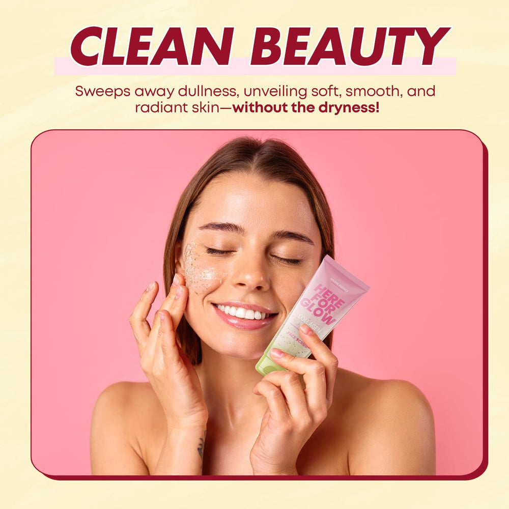 Sunday Essence face scrub vitamin E glycerin nourishes soft, hydrated skin.