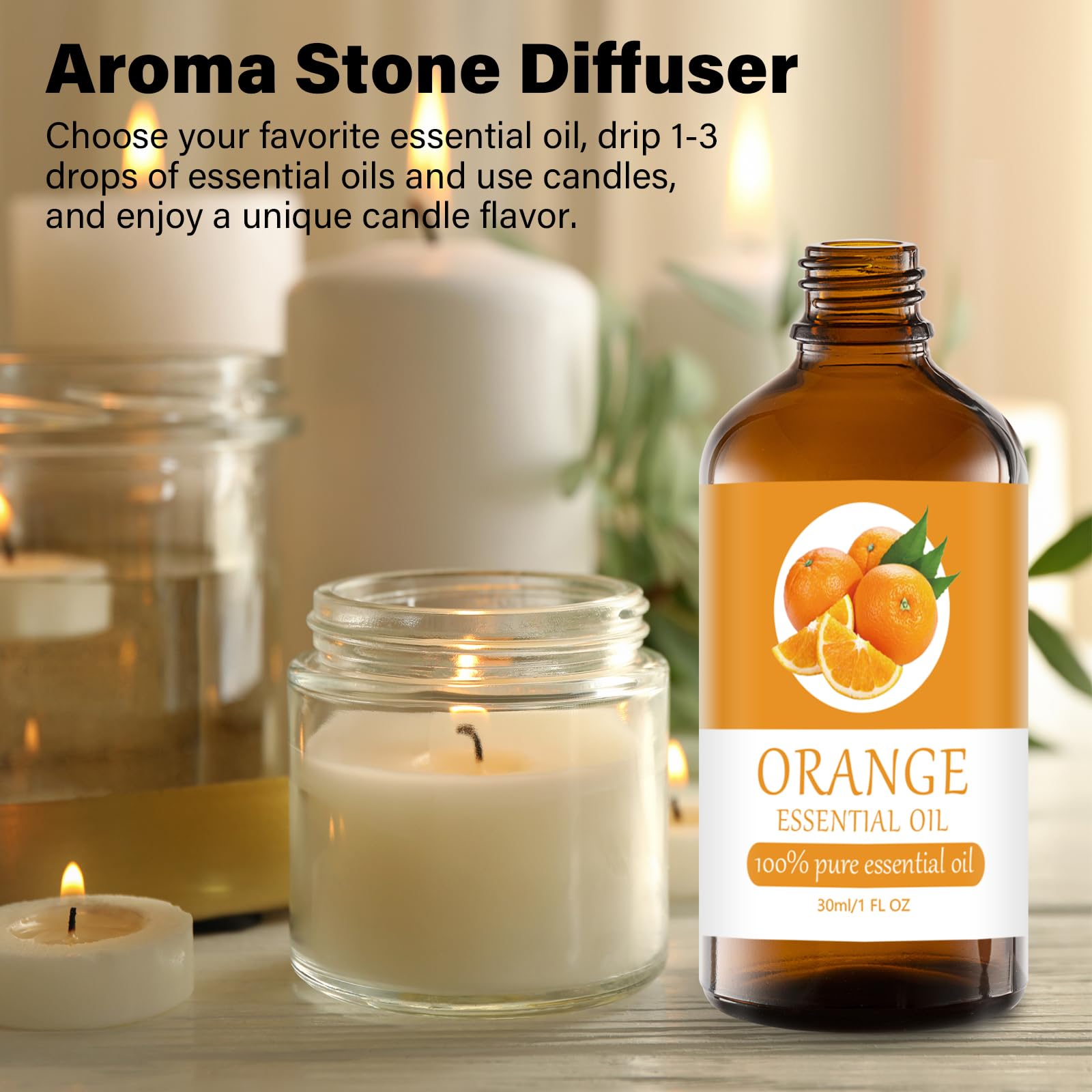 Sundee orange oil with glass dropper enables precise, controlled aroma application.