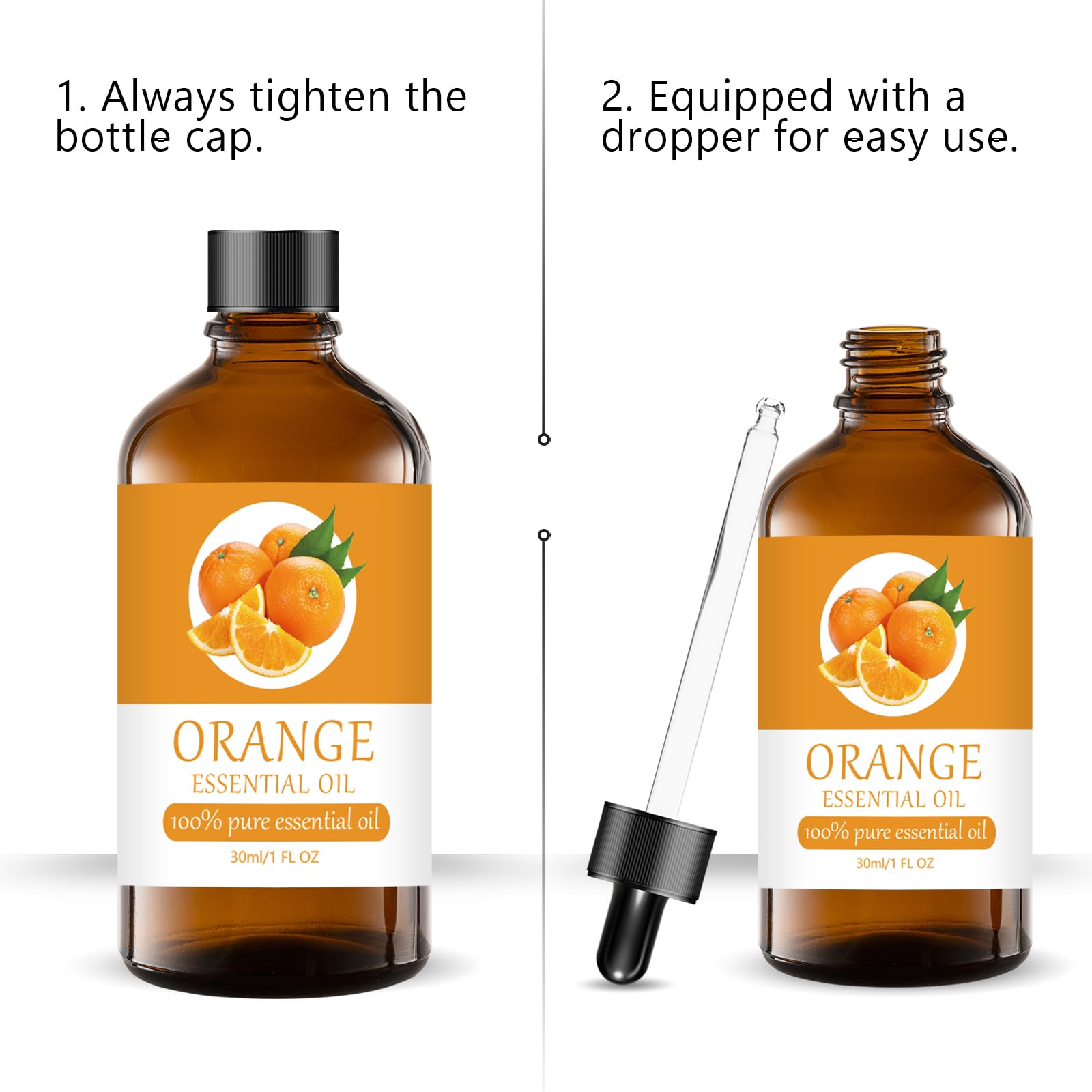 Sundee orange essential oil on a shelf signals premium organic fragrance.