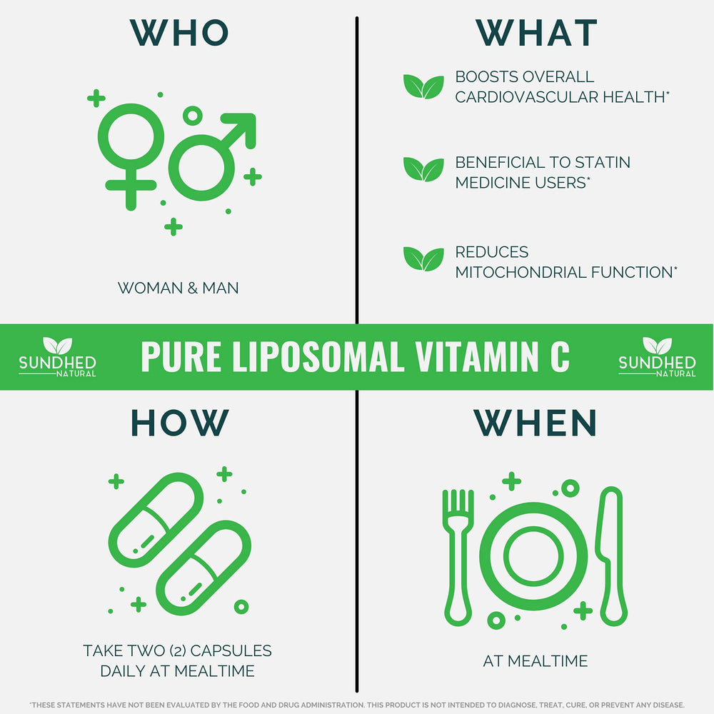 Close-up of Sundhed Liposomal Vitamin C label