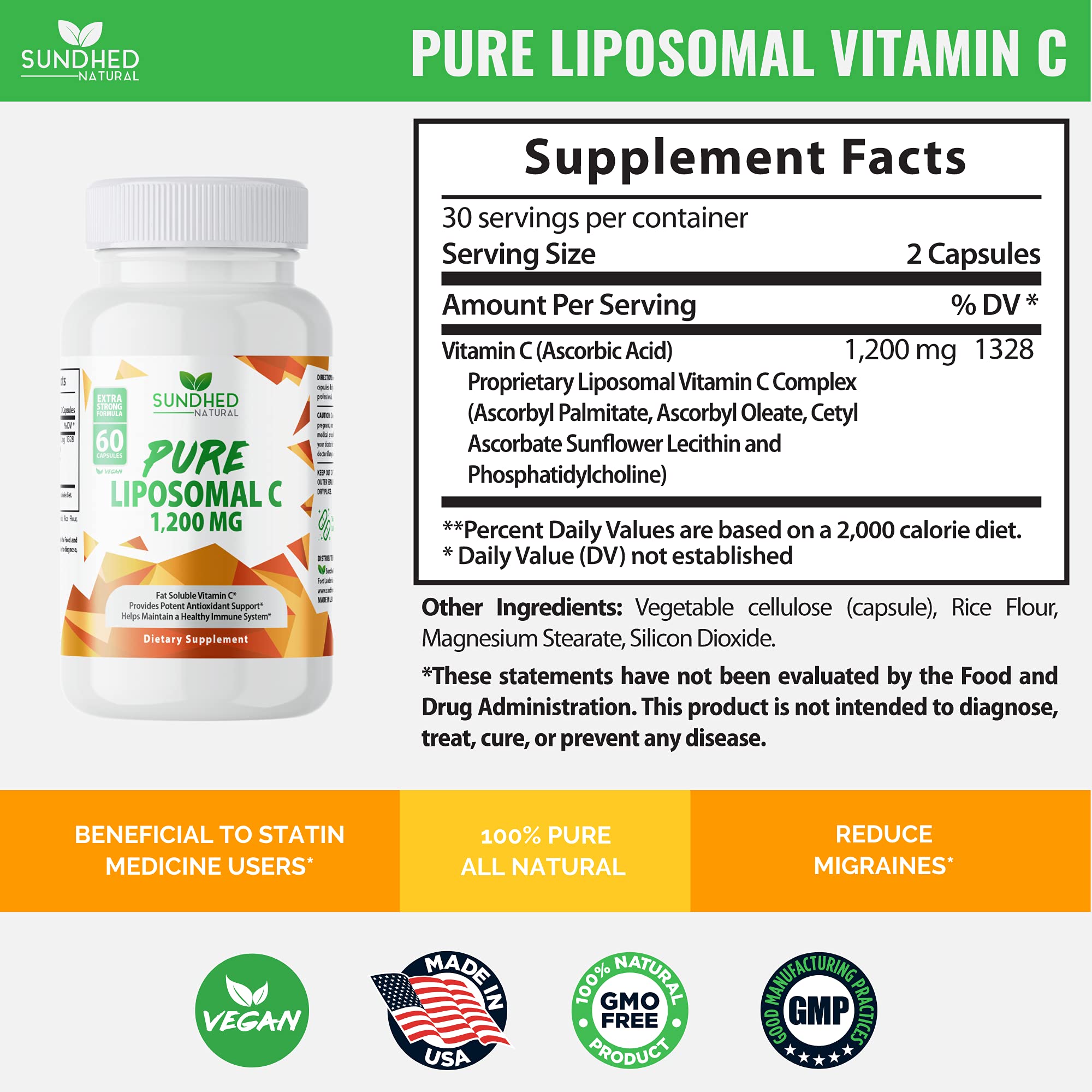 Sunflower lecithin ingredient graphic for liposomal vitamin C