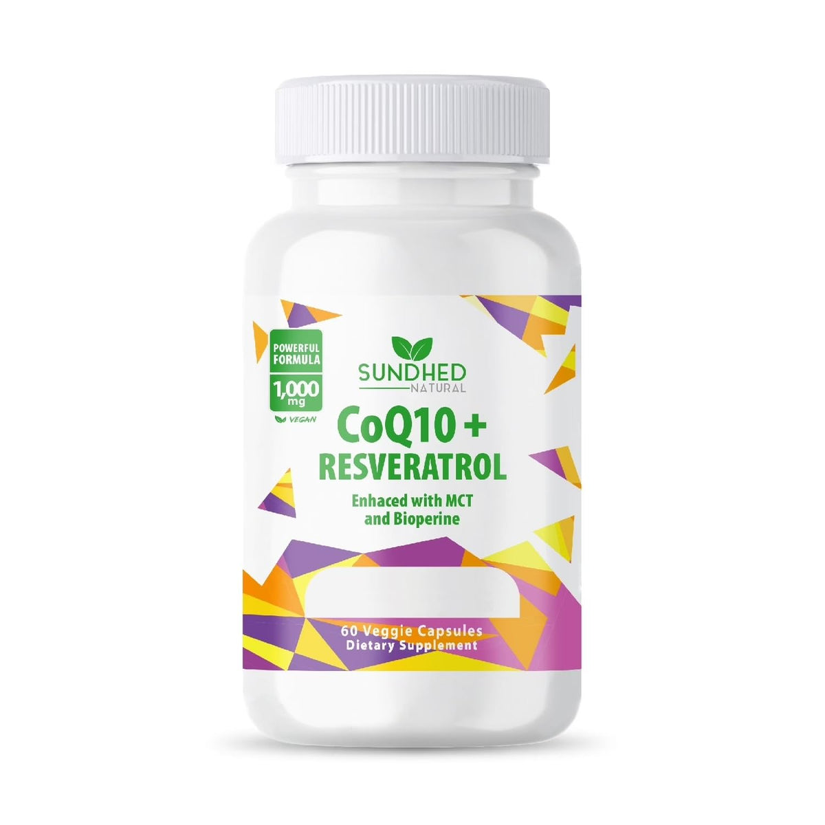 Sundhed Natural CoQ10 capsules bottle
