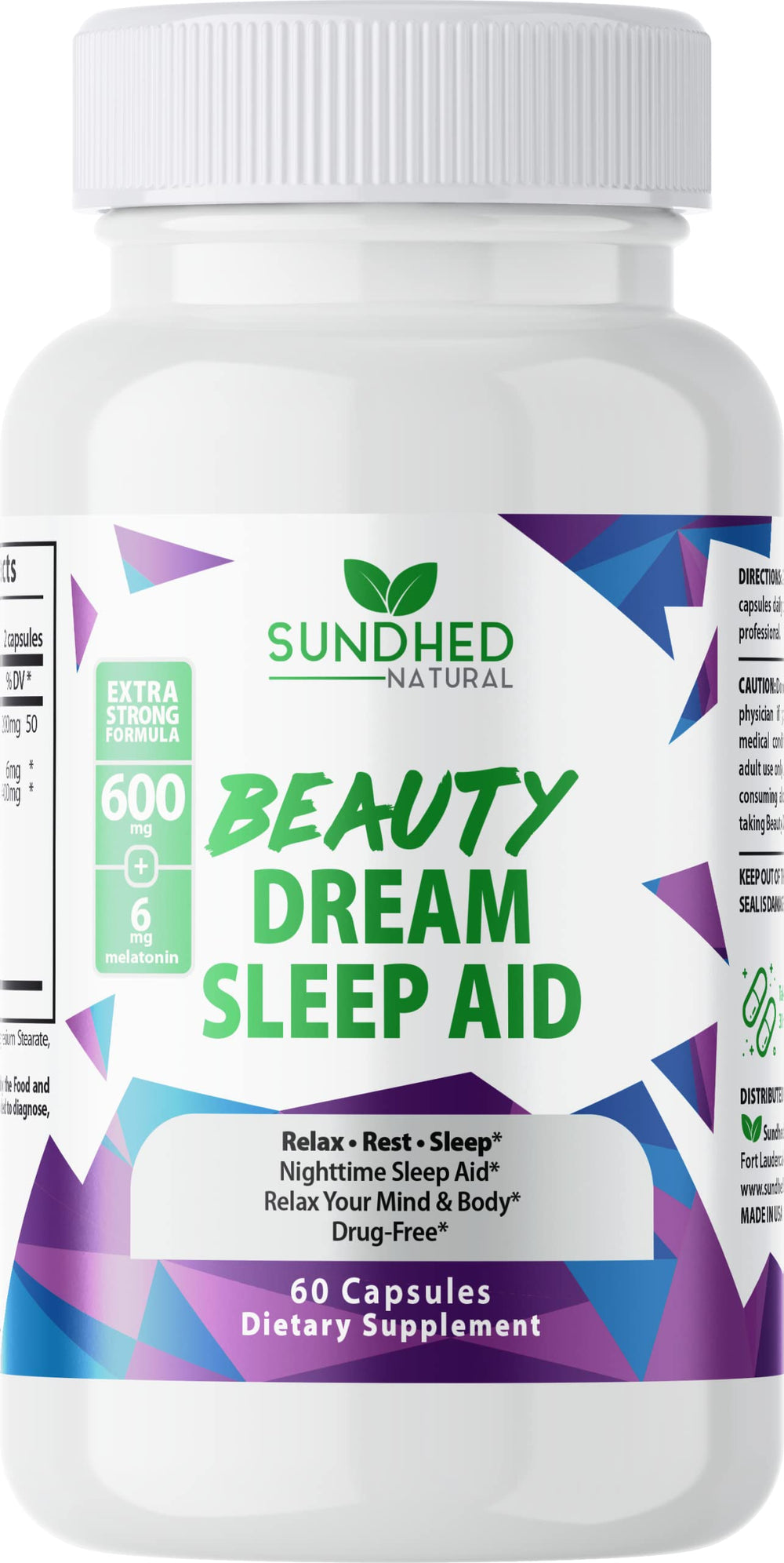 Sundhed Natural Sleep Aid bottle with label