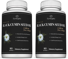 Sunergetic Black Cumin Seed Oil Softgels bottle – pack of 2