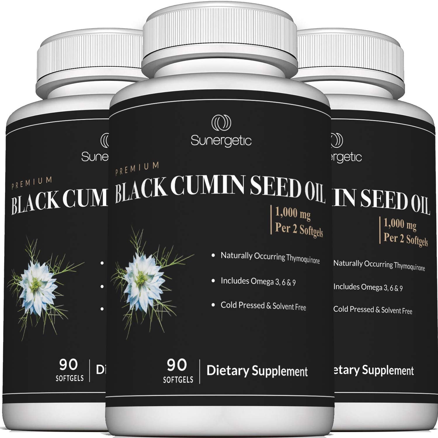 Sunergetic branding with Black Cumin Seed Oil Softgels packaging