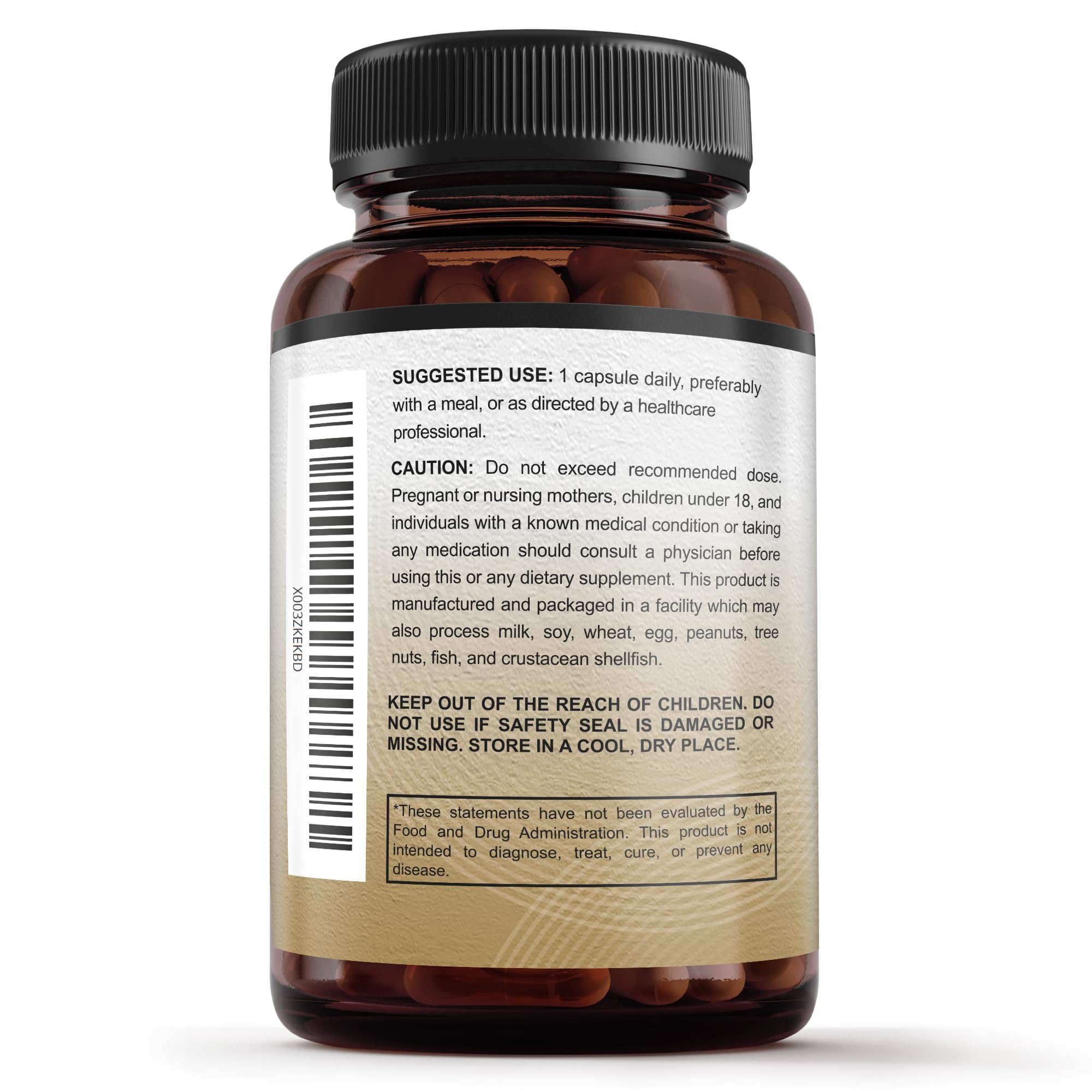 Close-up of Sunergetic GG-GOLD 150 mg capsules