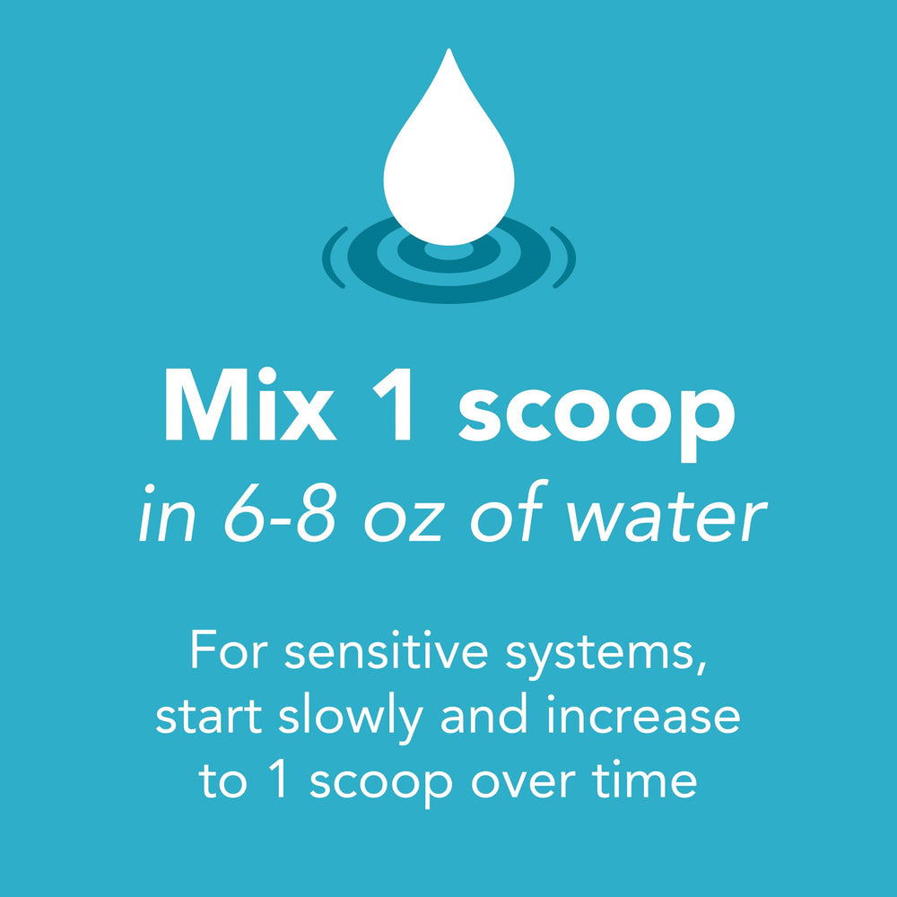 Nutrition info showing 6 g soluble fiber per serving