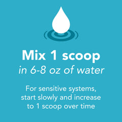 Nutrition info showing 6 g soluble fiber per serving