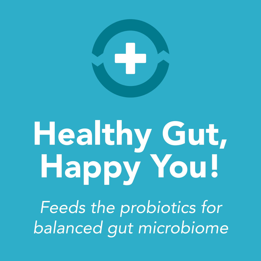 Graphic illustrating Sunfiber as a prebiotic fiber supplement