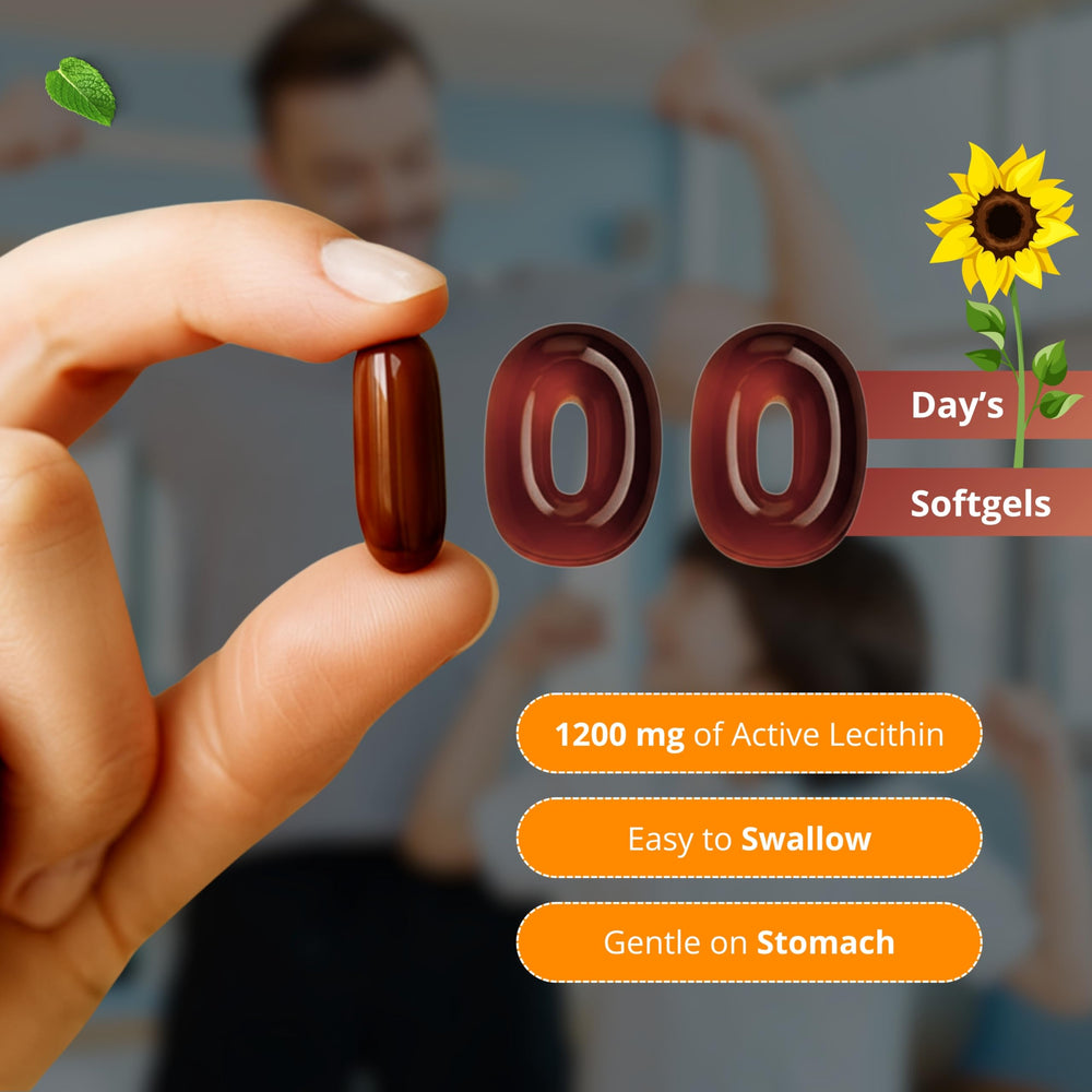 Heart health support graphic for sunflower lecithin