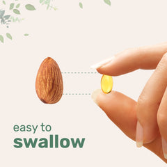 Softgels in sunflower oil illustration