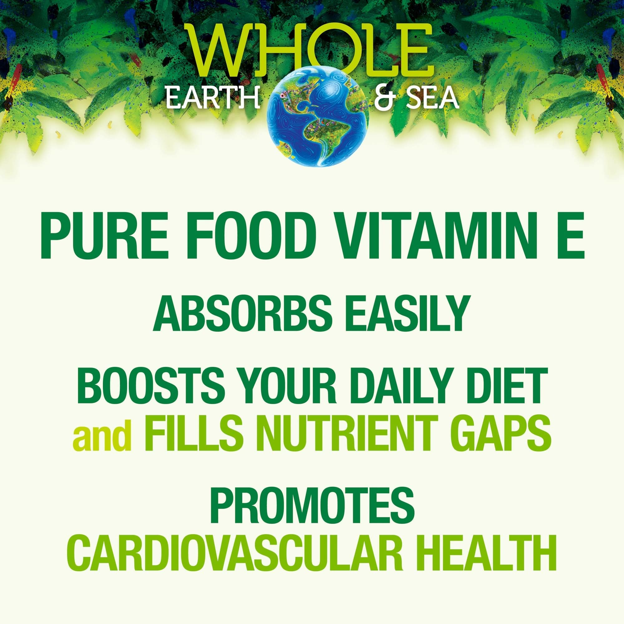 Vitamin E supplement bottle with sunflower flowers