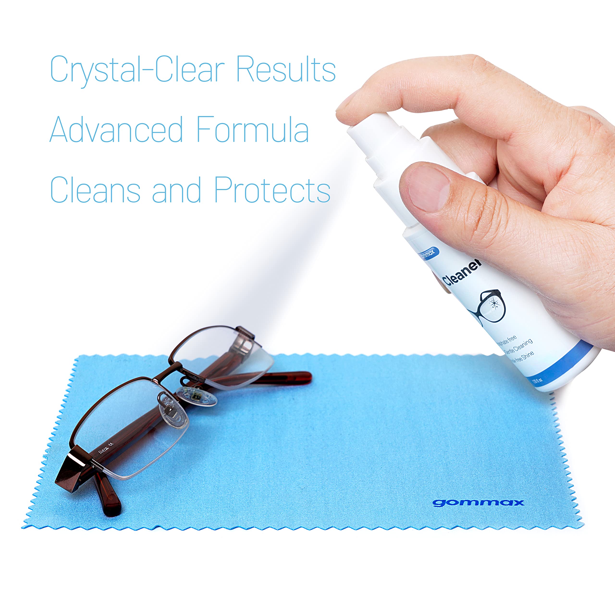 glasses and sunglasses cleaning solution