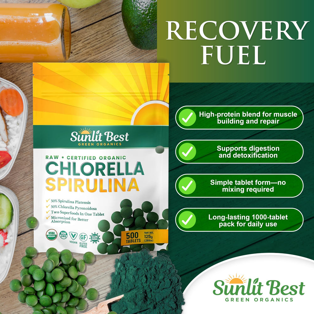 Nutritional profile with chlorophyll, enzymes, and minerals