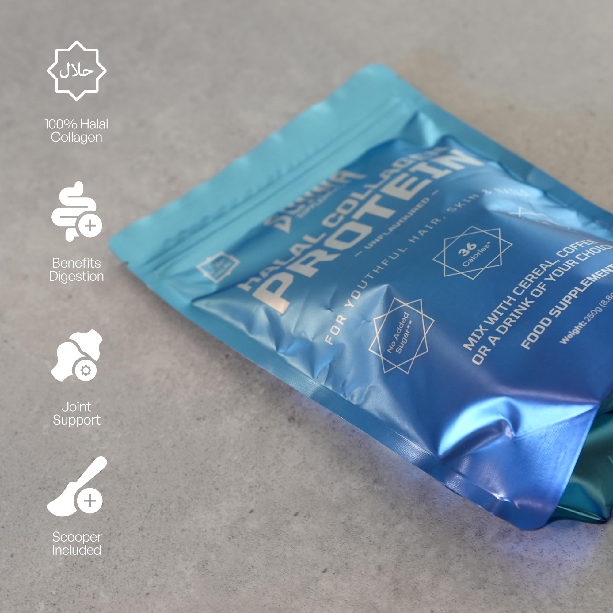 Dairy-free, gluten-free and soy-free collagen powder