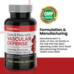 SunNutrition enzyme blend graphic emphasizing nattokinase and lumbrokinase.