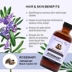 Packshot of Sunny Isle Rosemary Jamaican Black Castor Oil 4oz