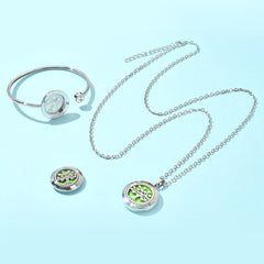 SUNNYCLUE diffuser bracelet on wrist demonstrates comfortable stainless steel wear.