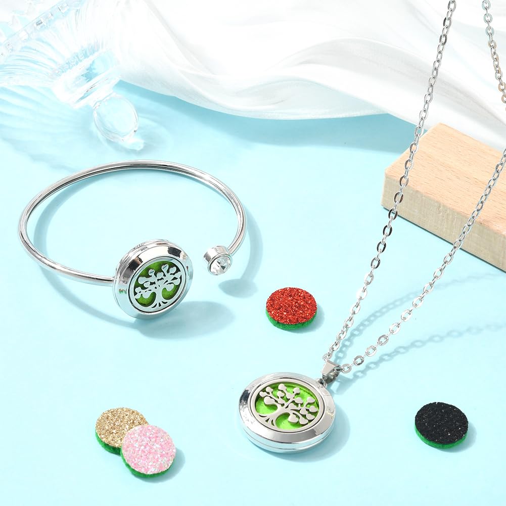 SUNNYCLUE diffuser necklace worn look shows adjustable length and elegant style.